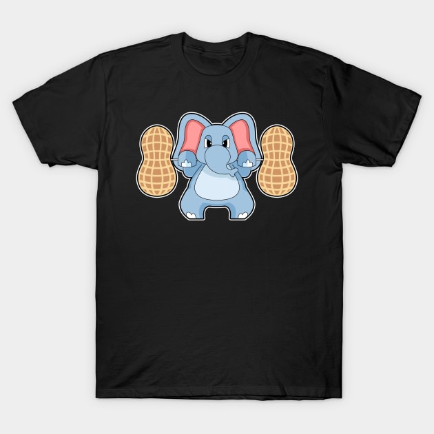 Elephant Bodybuilder Peanuts Bodybuilding T-Shirt by Markus Schnabel